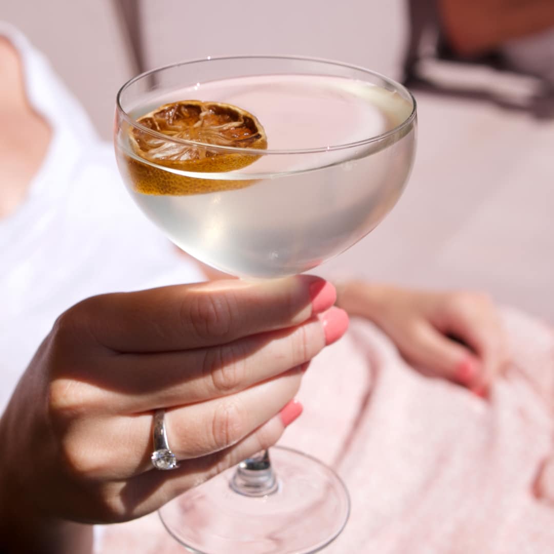 Un Daiquiri garni d'une rondelle de citron seché