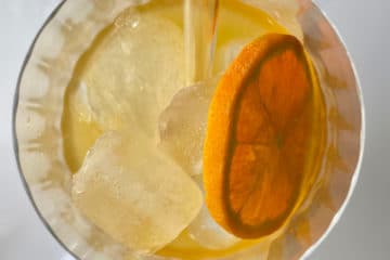 Un Sherry Cobbler vu de dessus