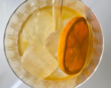 Un Sherry Cobbler vu de dessus