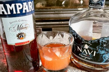 Un Jungle Bird, cocktail à base de rhum et de Campari